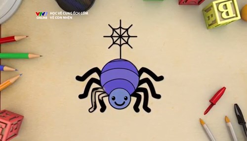 vẽ con nhện